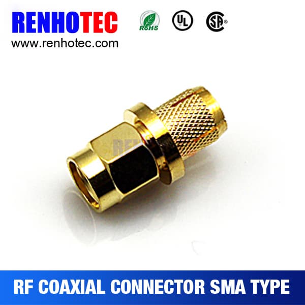 SMA Male Crimp Electronic Cable Wiring SMA Connectors